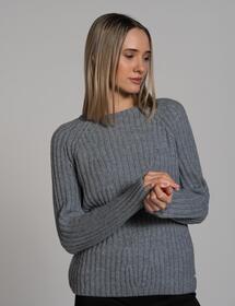 Rib Roundneck knitted