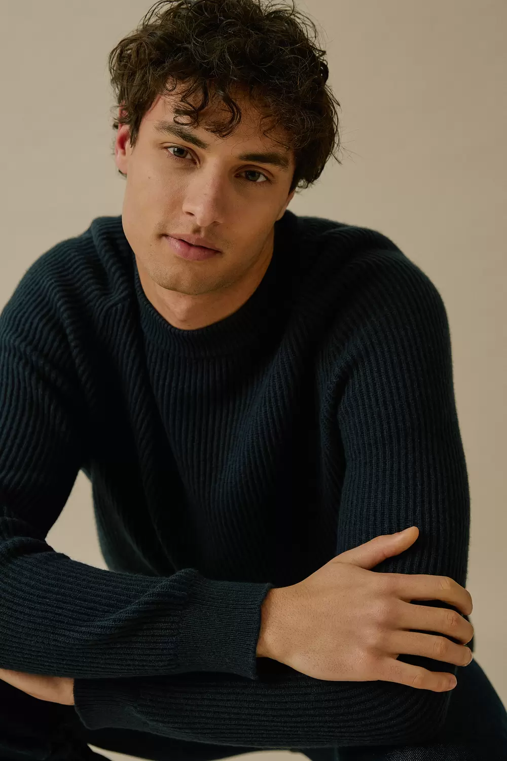 Rundhals Pullover male