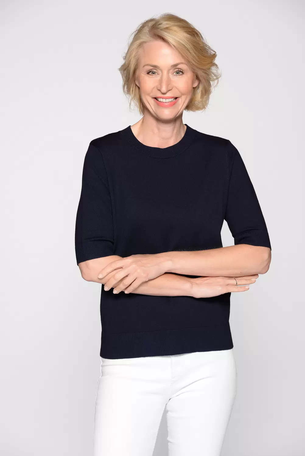 Rdh.-Pullover, 1/2 Arm, uni