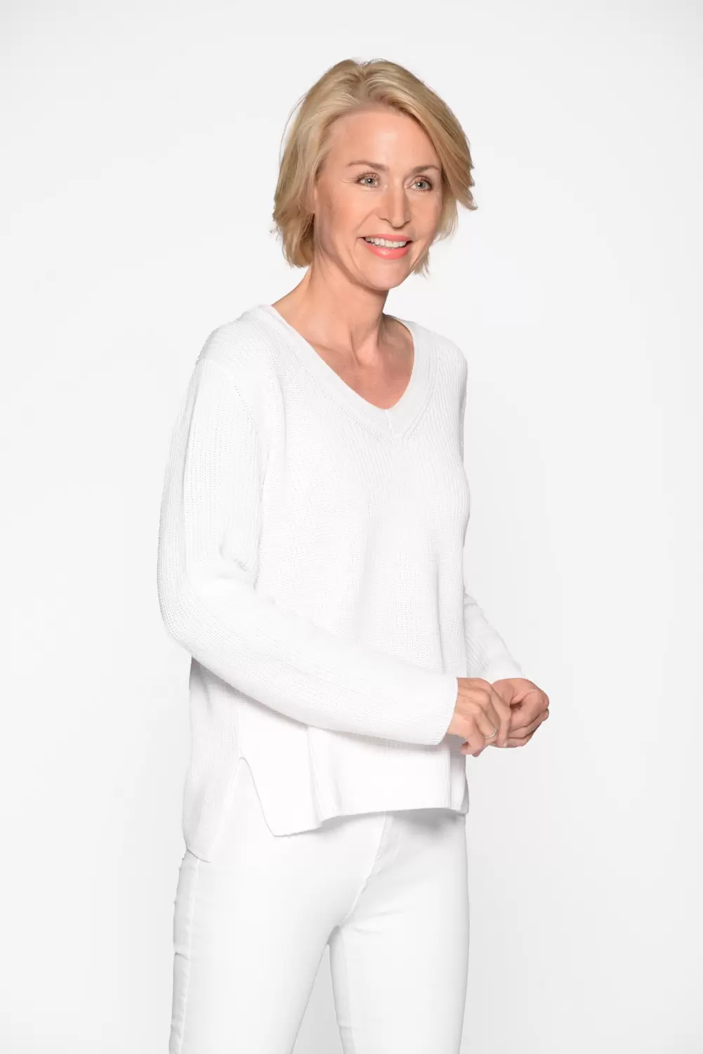V-Pullover, 1/1 Arm, uni female