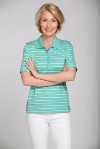 NOS Poloshirt,1/2 Arm, Ringel