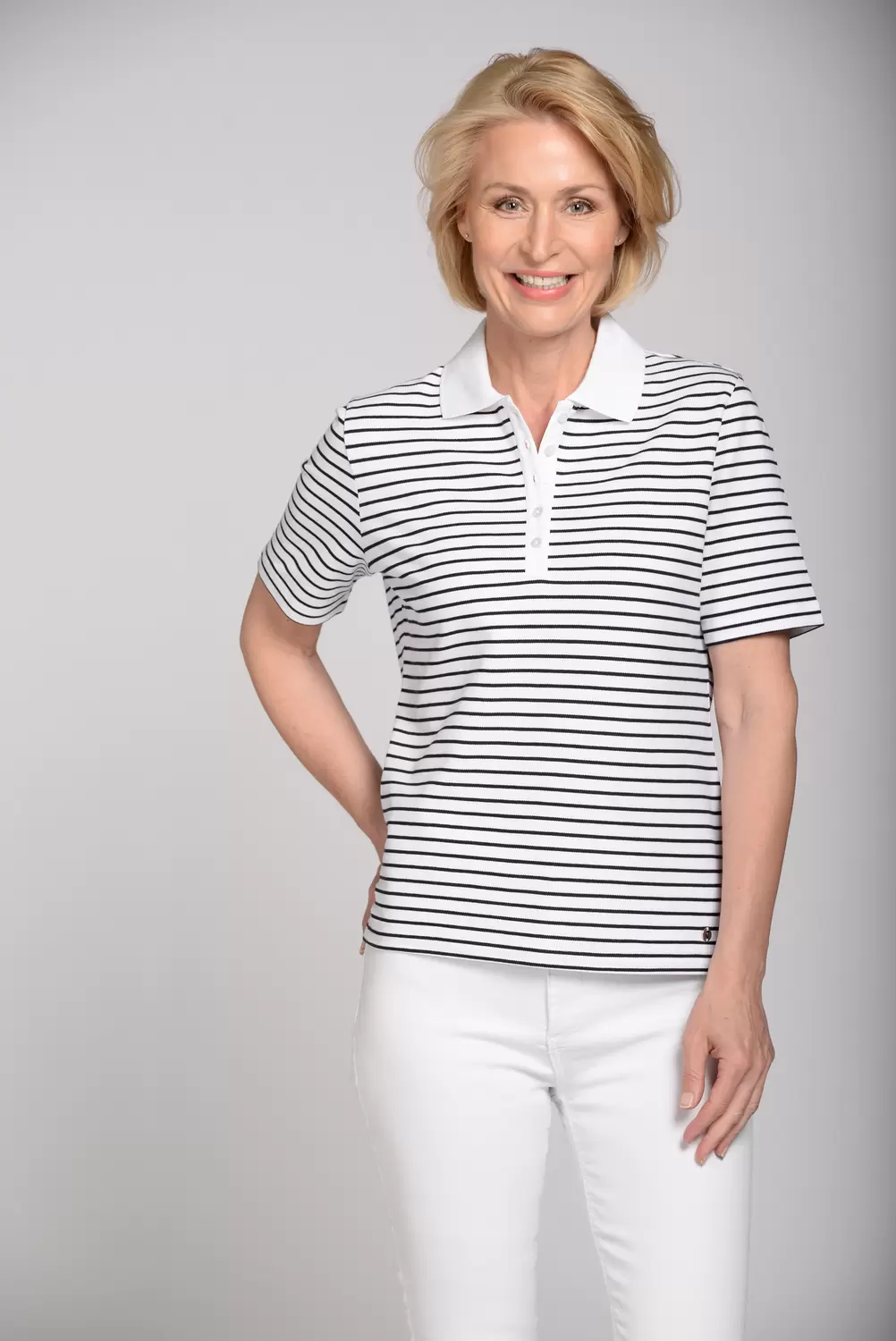 Polo-Shirt, 1/2 Arm, Ringel