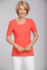 Rdh.-Shirt, 1/2 Arm, uni - 451/GERANIE