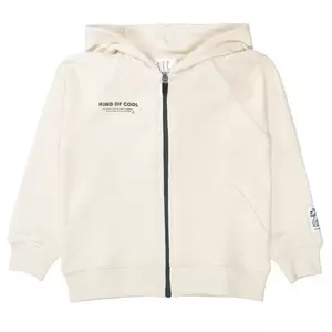 Kn.-Kap.-Sweatjacke - 216/LIGHT BEIGE
