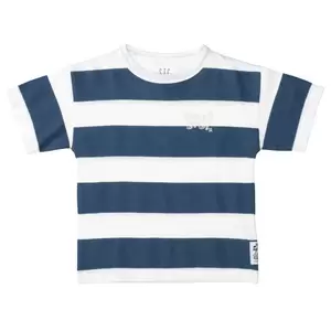 Kn.-T-Shirt, oversized - 614/NIGHT BLUE STR.