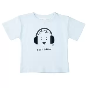 Kn.-T-Shirt, oversized - 613/LIGHT SKY-STRUCTURE