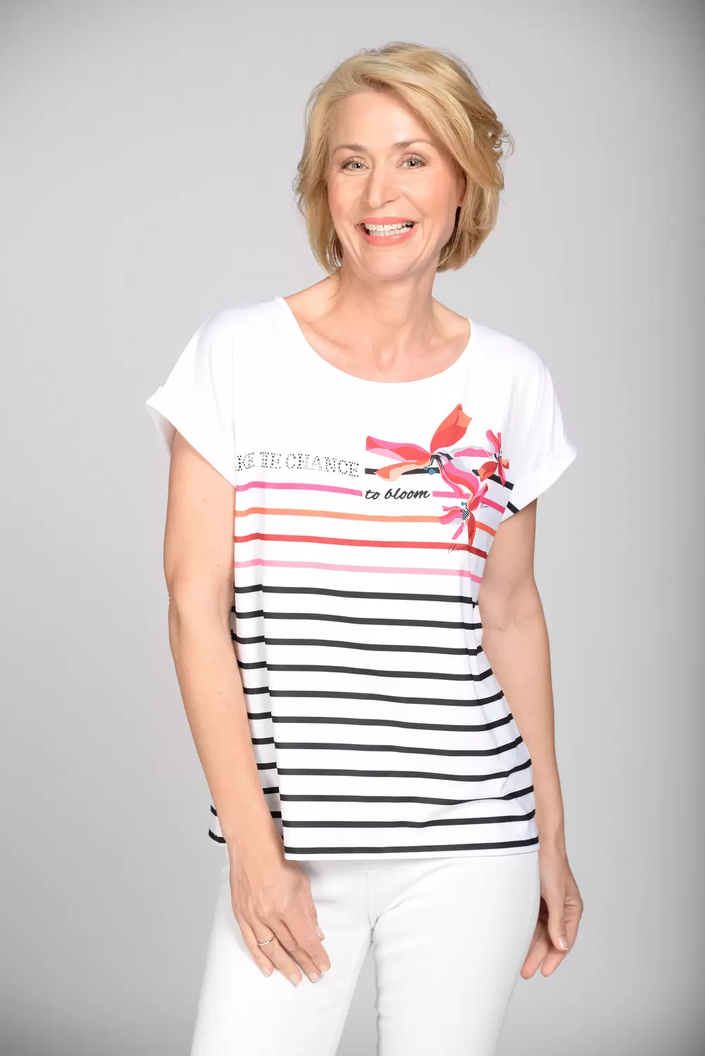 Rdh.-Shirt, 1/2 Arm, Streifen female