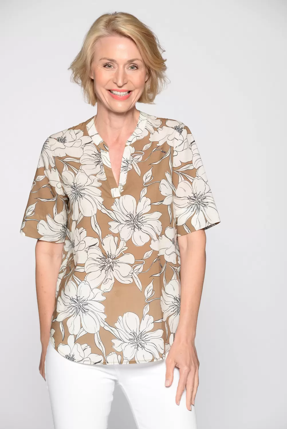 Bluse, 1/2 Arm, Druck female