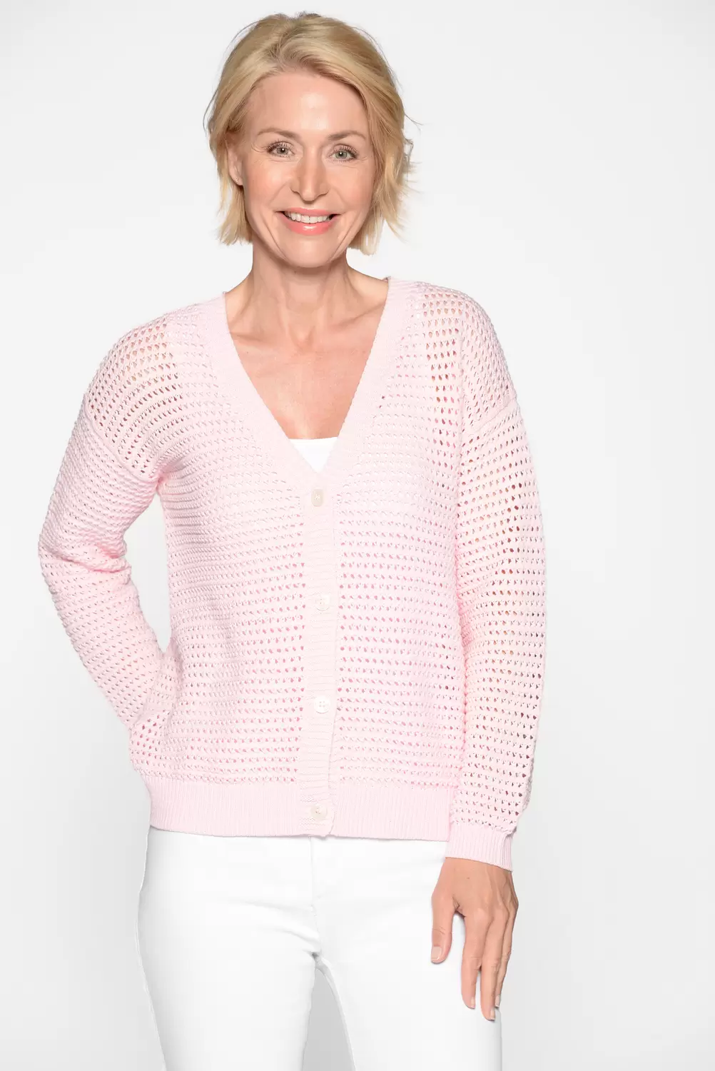 V-Cardigan, 1/1 Arm, uni female