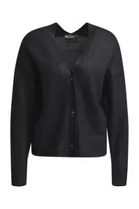 Coated Button Cardigan