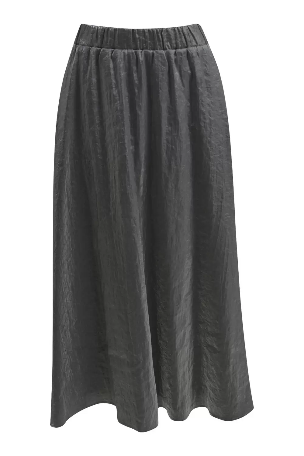 WIDE MIDISKIRT W ELASTIC WAIST female