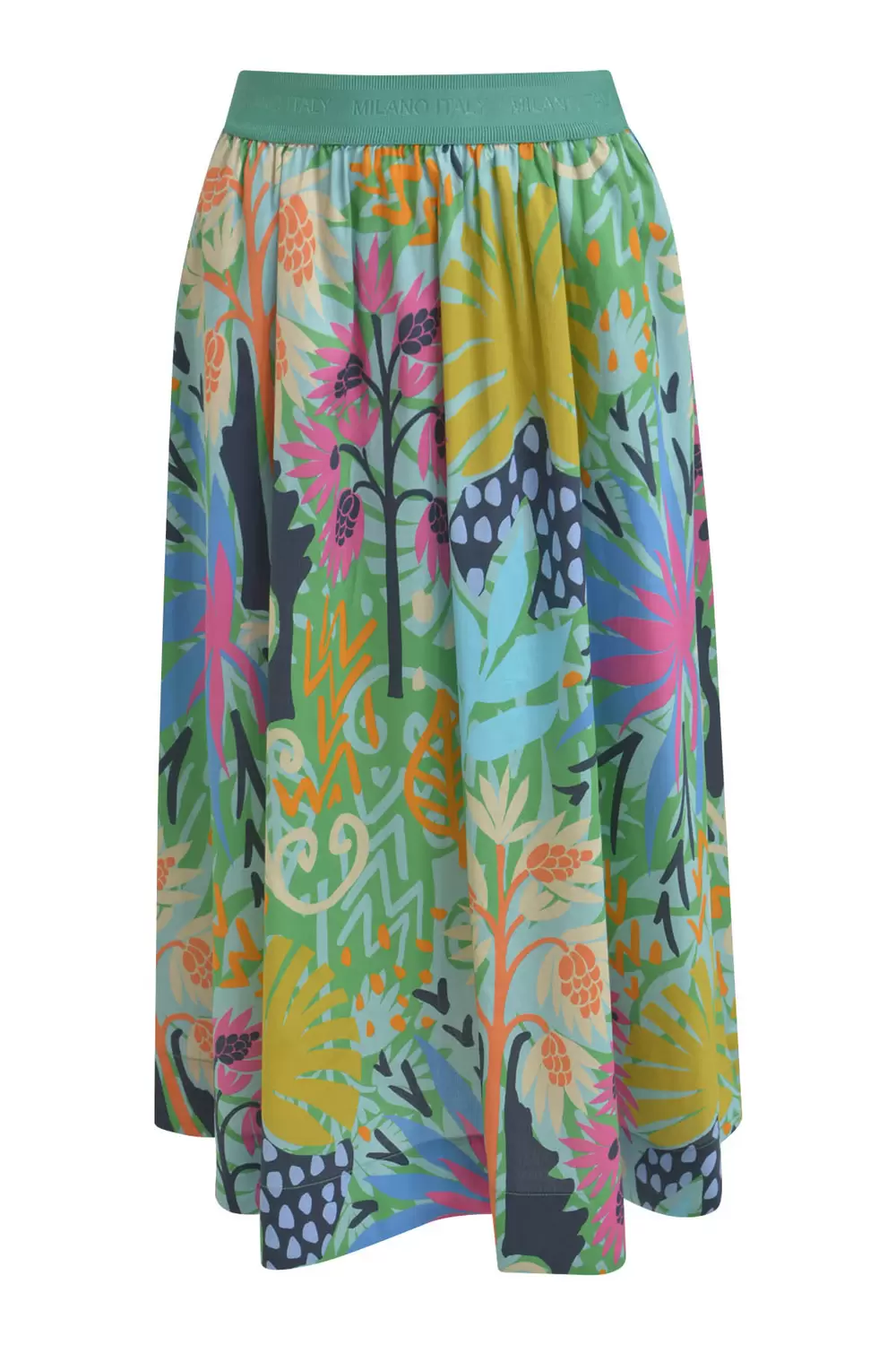 Midiskirt w elastic waistband