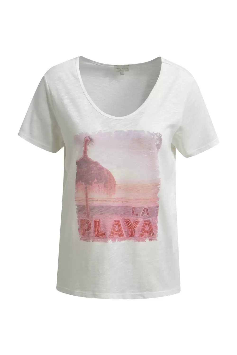 T-SHIRT W ROUNDNECK, 1/4 SLEEVES female