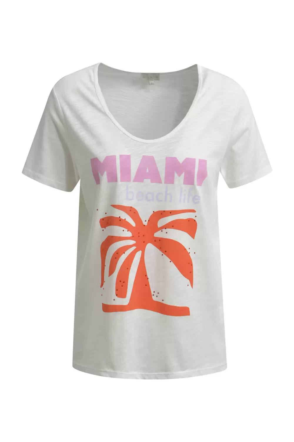 T-Shirt w roundneck, 1/4 sleeves