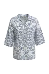Blouse Print 3/4 Sleeves