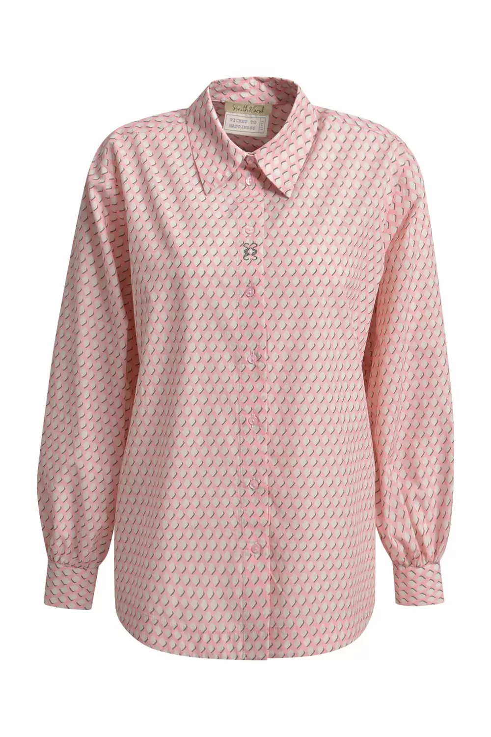 VOLUM SLV SHIRT COLLAR BLOUSE female