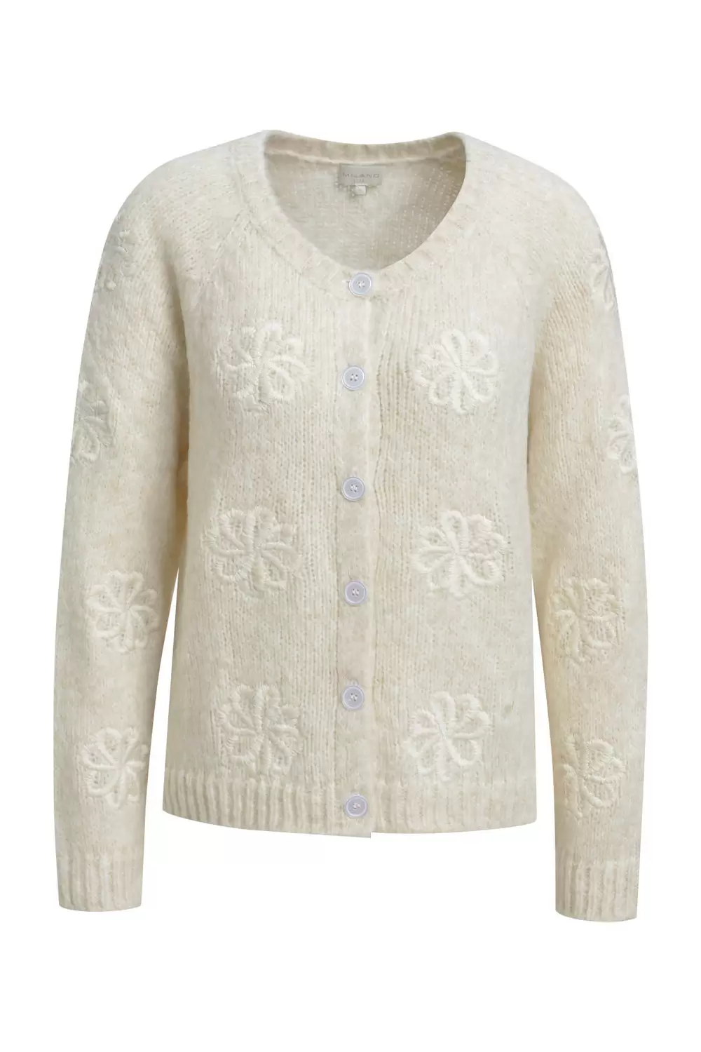 ROUND NECK RAGLAN CARDIGAN 1/1 SLEE female