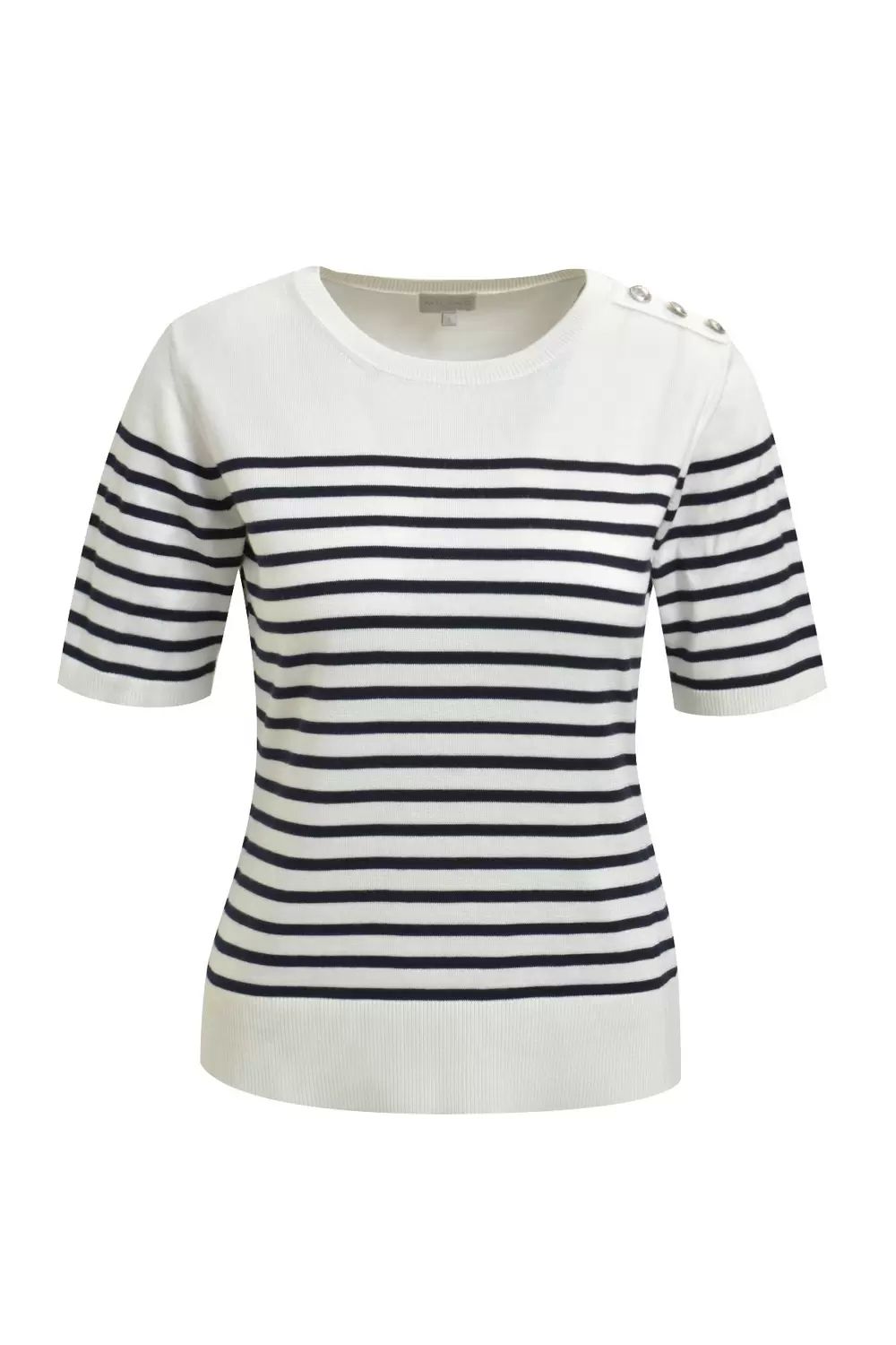 FITTED 1/2 SLEEVE PULLOVER WITH BUT female