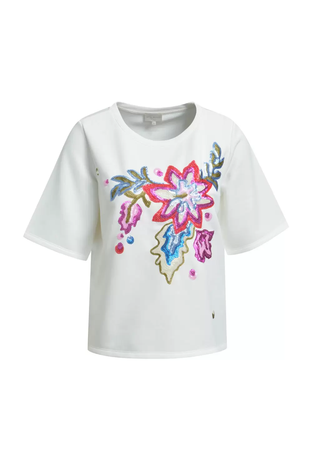 ROUNDNECK SWEATSHIRT 1/2 SLEEVE W/