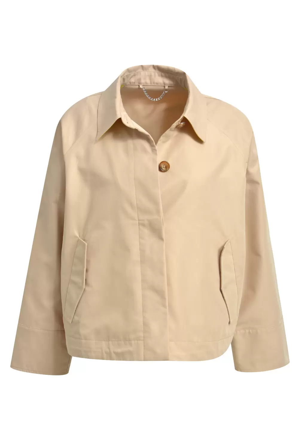 RAGLAN JACKET W COLLAR FLAP POCKETS female