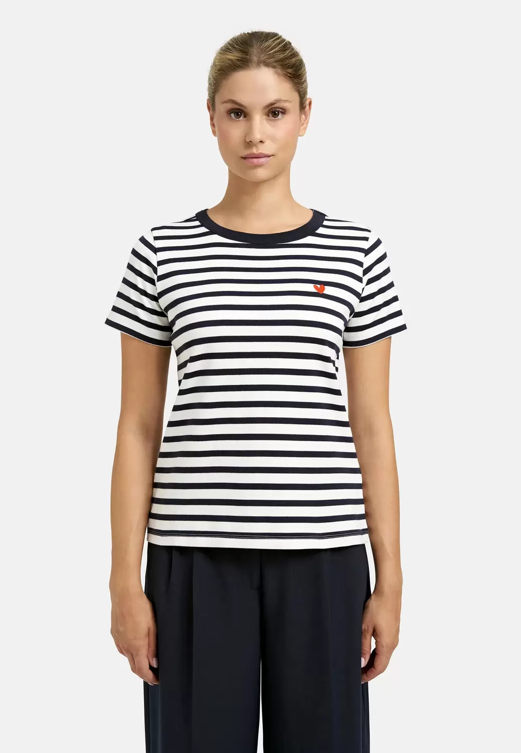 REGULAR T-SHIRT INTERLOCK STRIPED female