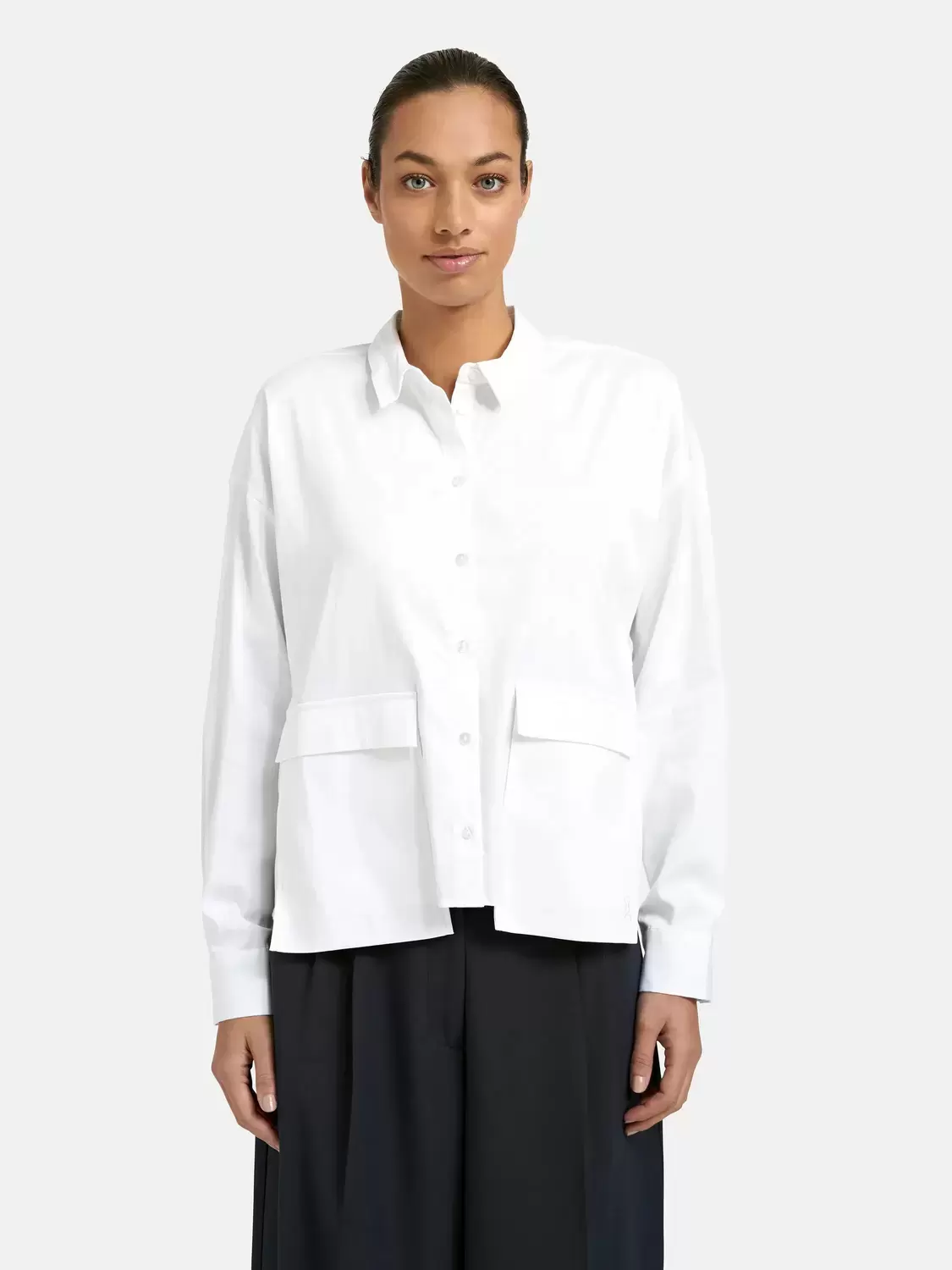 OVERLAPPING POCKET BLOUSE female