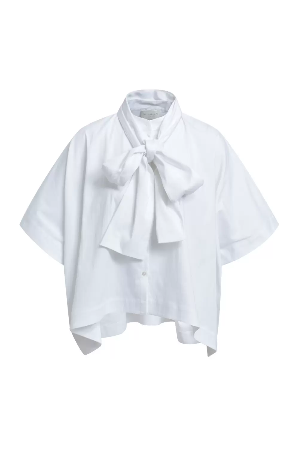 OVERSIZED BLOUSE W/ BOW TIE, 1/2 SL female