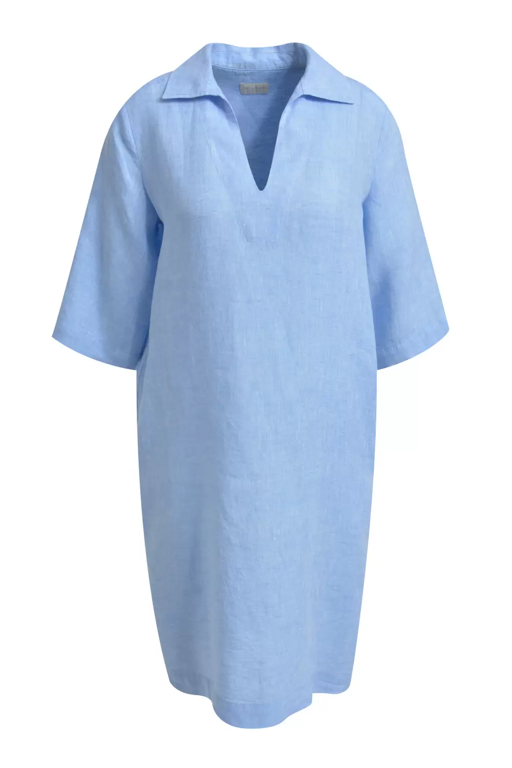 SHIRTCOLLAR DRESS W 3/4 SLEEVE female