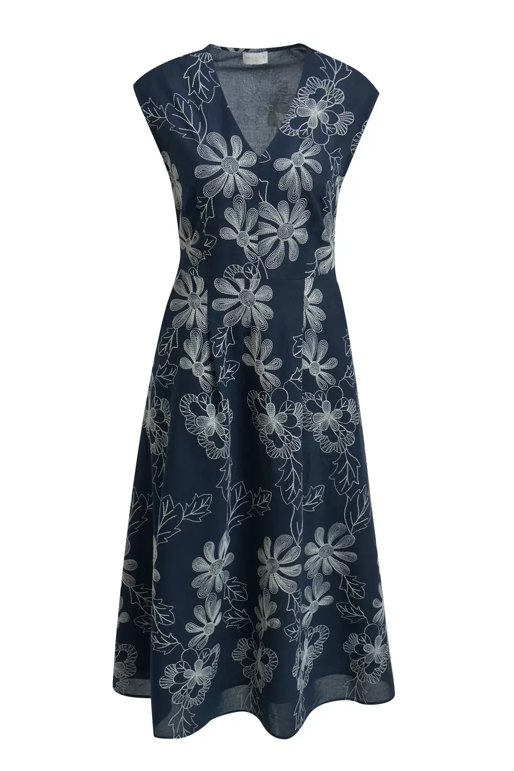 SLEEVELESS MIDIDRESS W V-NECK female
