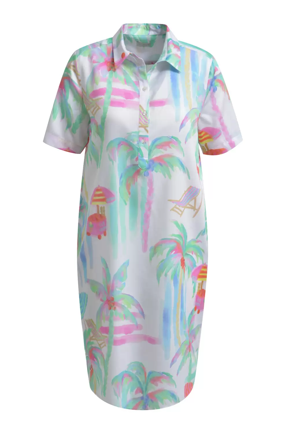 SHIRTDRESS, 1/2 SLEEVE