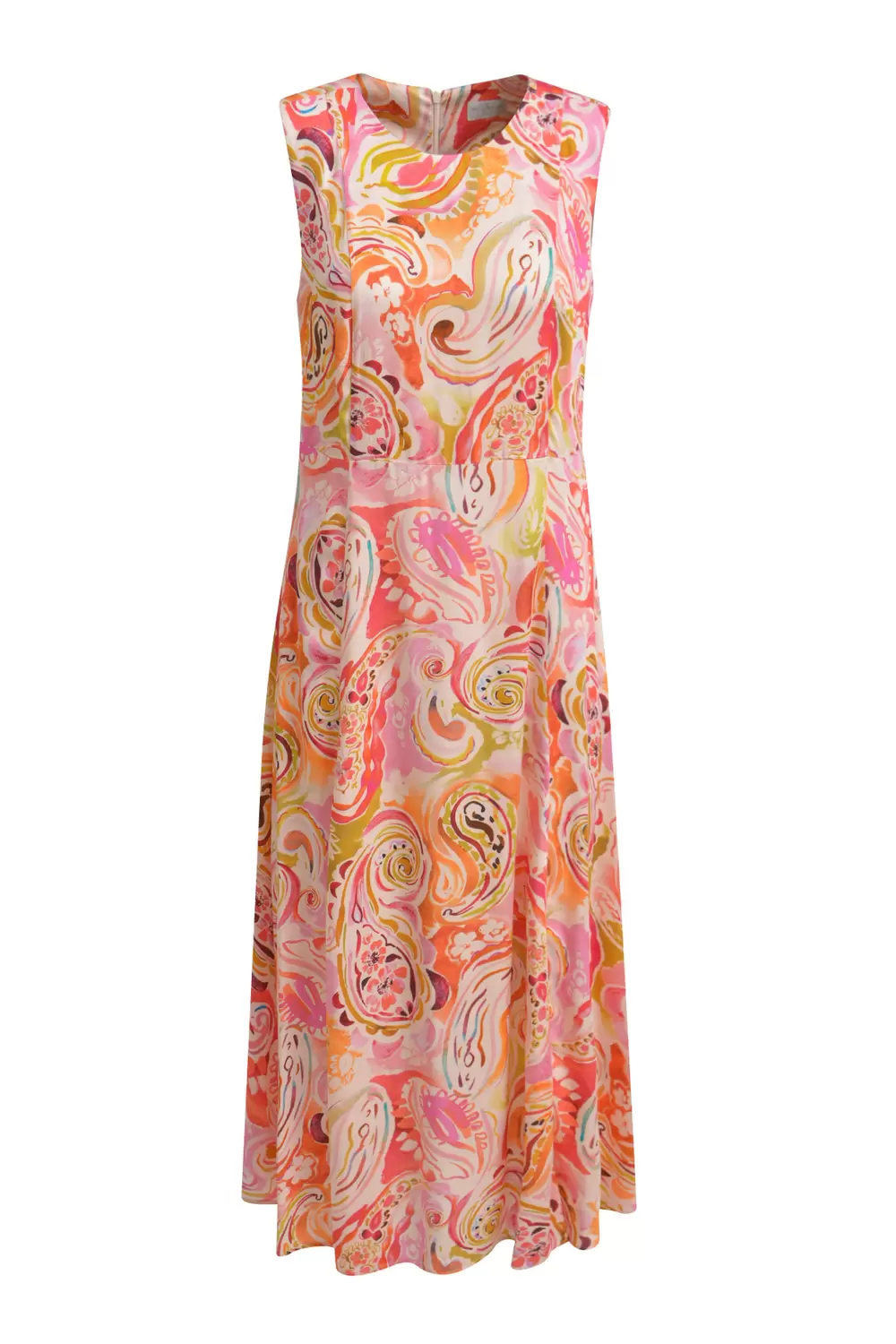 SLEEVELESS ROUNDNECK MIDIDRESS female