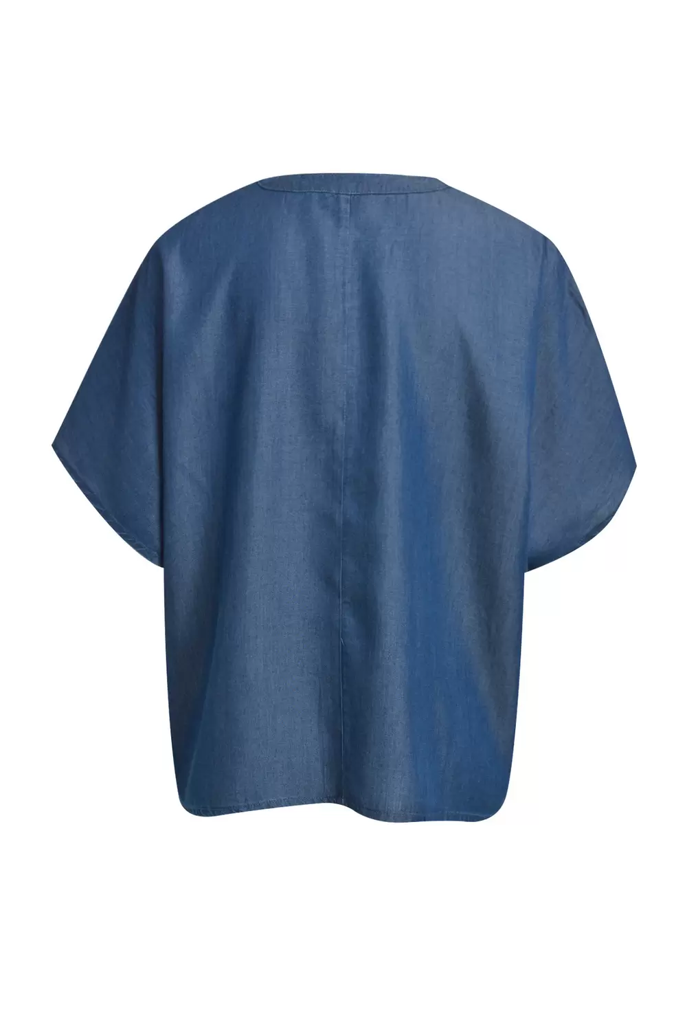 OVERSIZED BLOUSE W STAND UP COLLAR