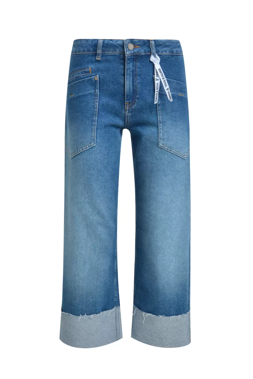 DENIM WITH TURN UP female