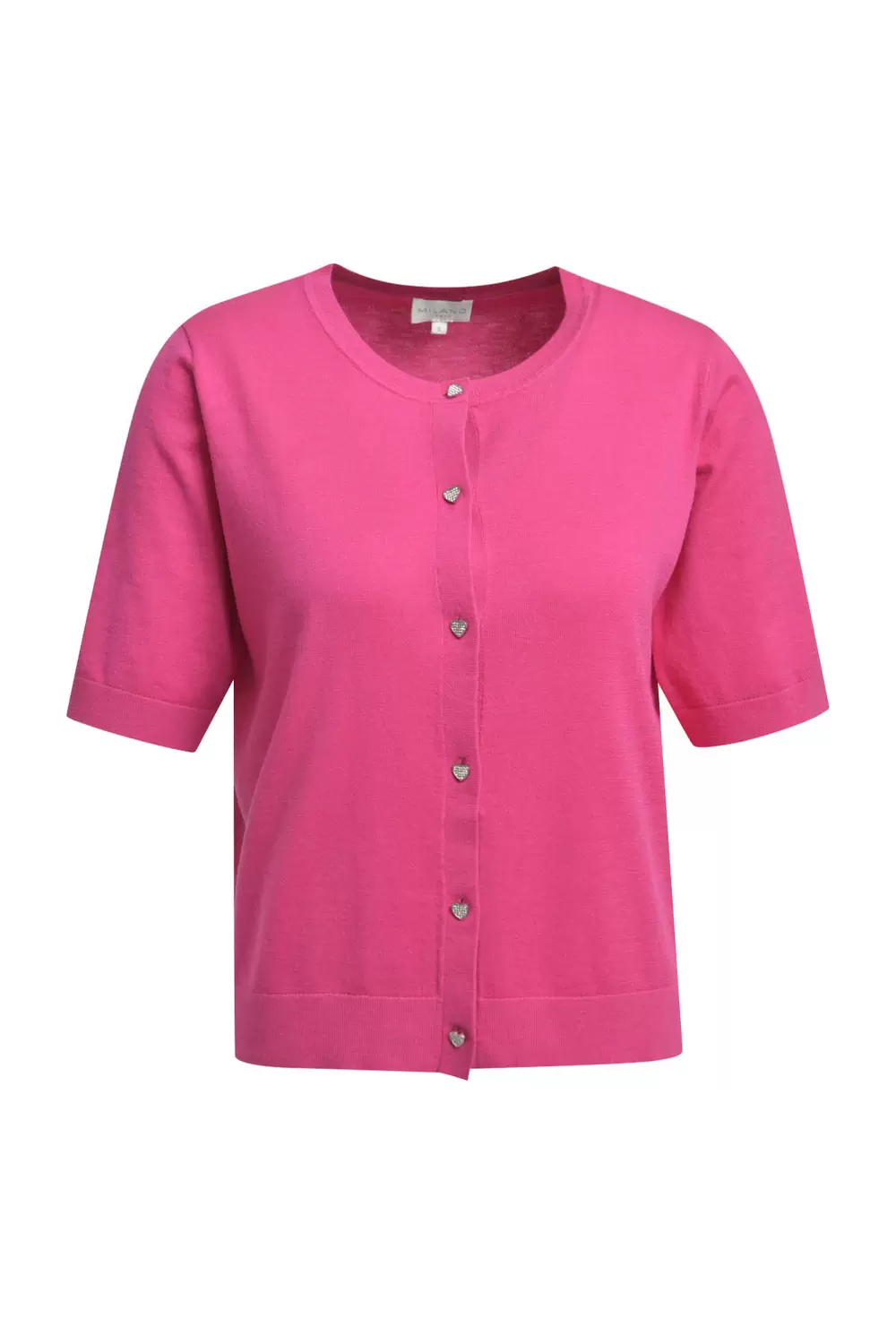 ROUNDNECK CARDIGAN W PLACKET AE 3/4 female