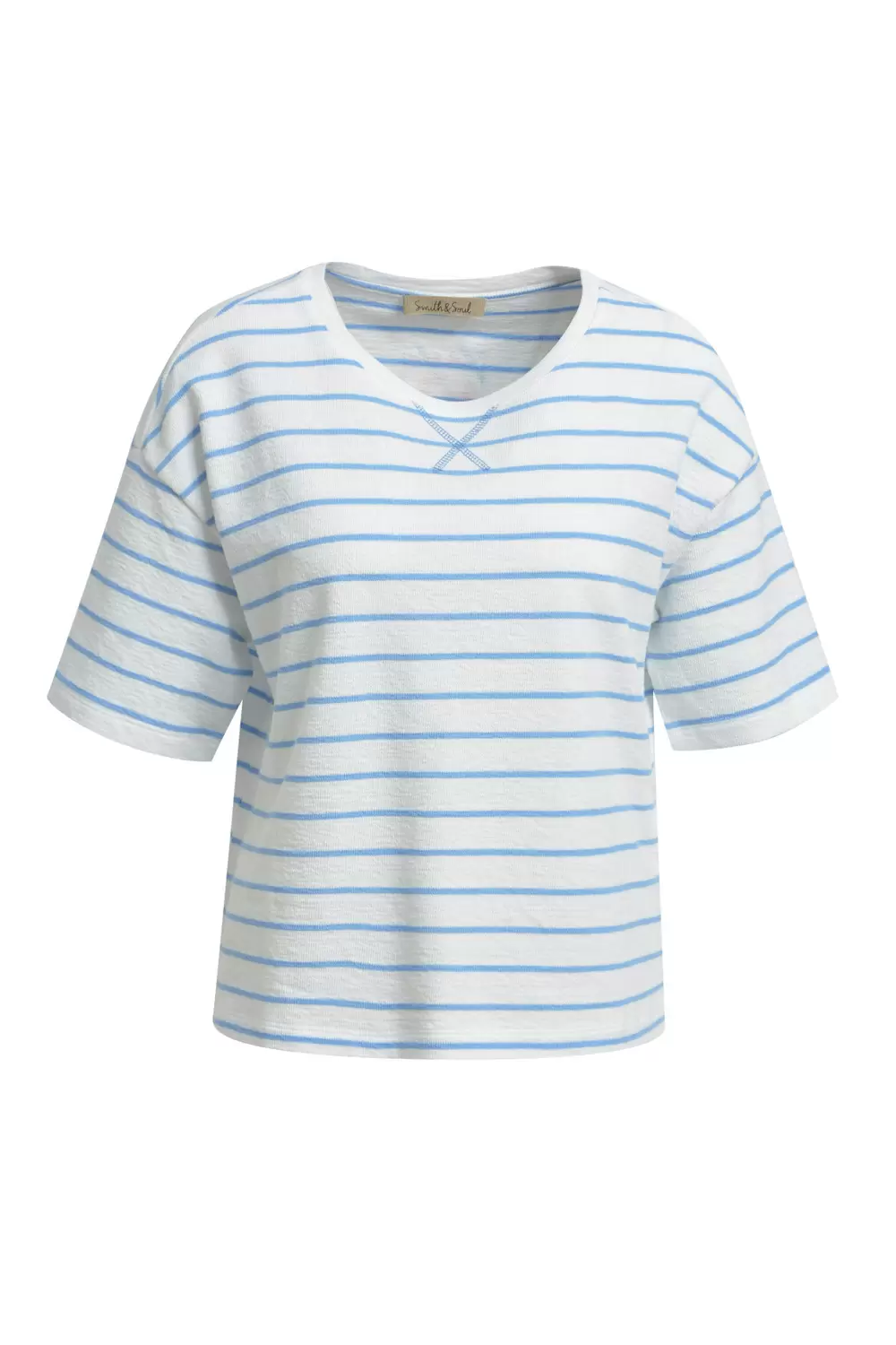 BOXY T-SHIRT SLUB JERSEY STRIPED female