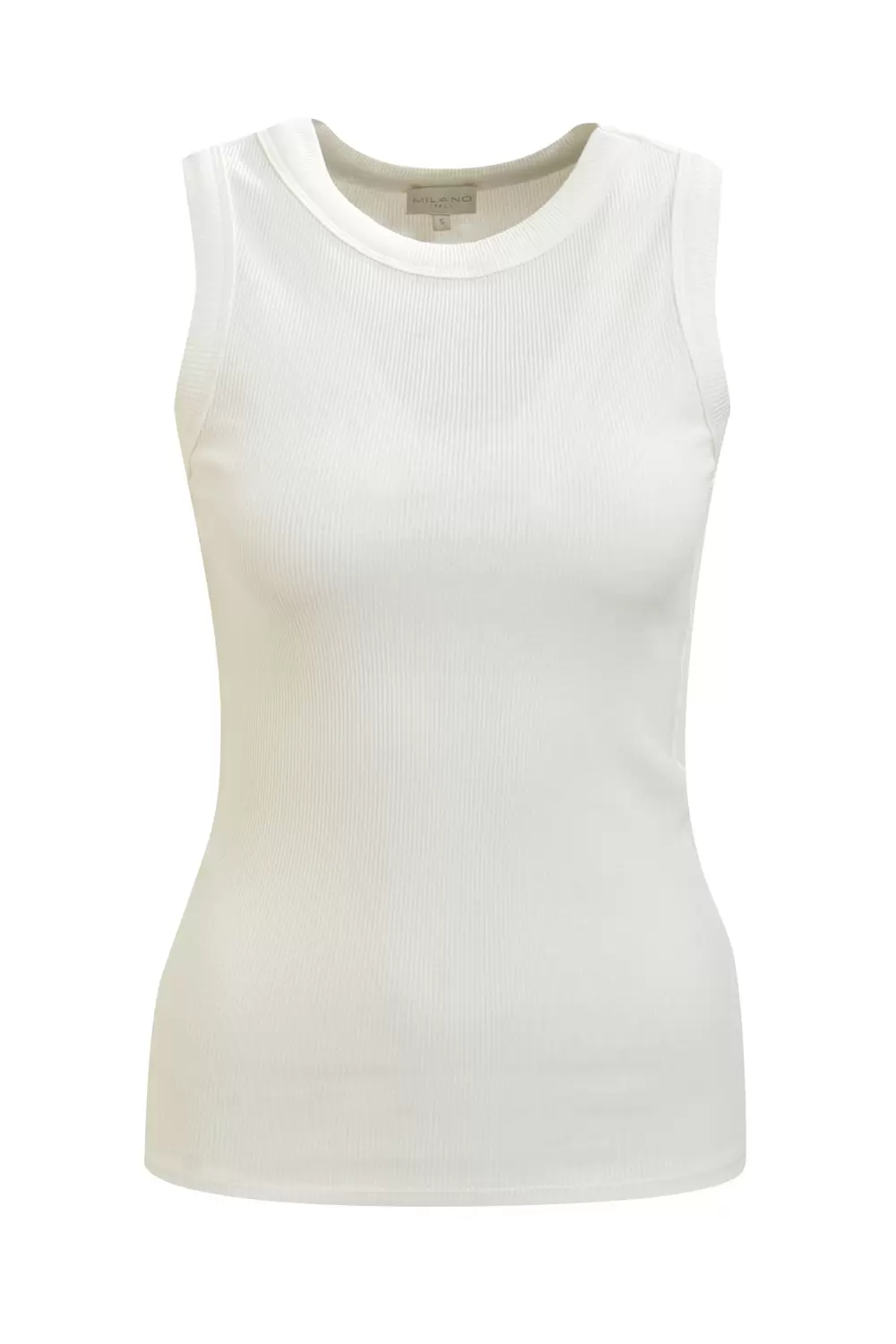 ROUND NECK SLEEVELESS TOP female