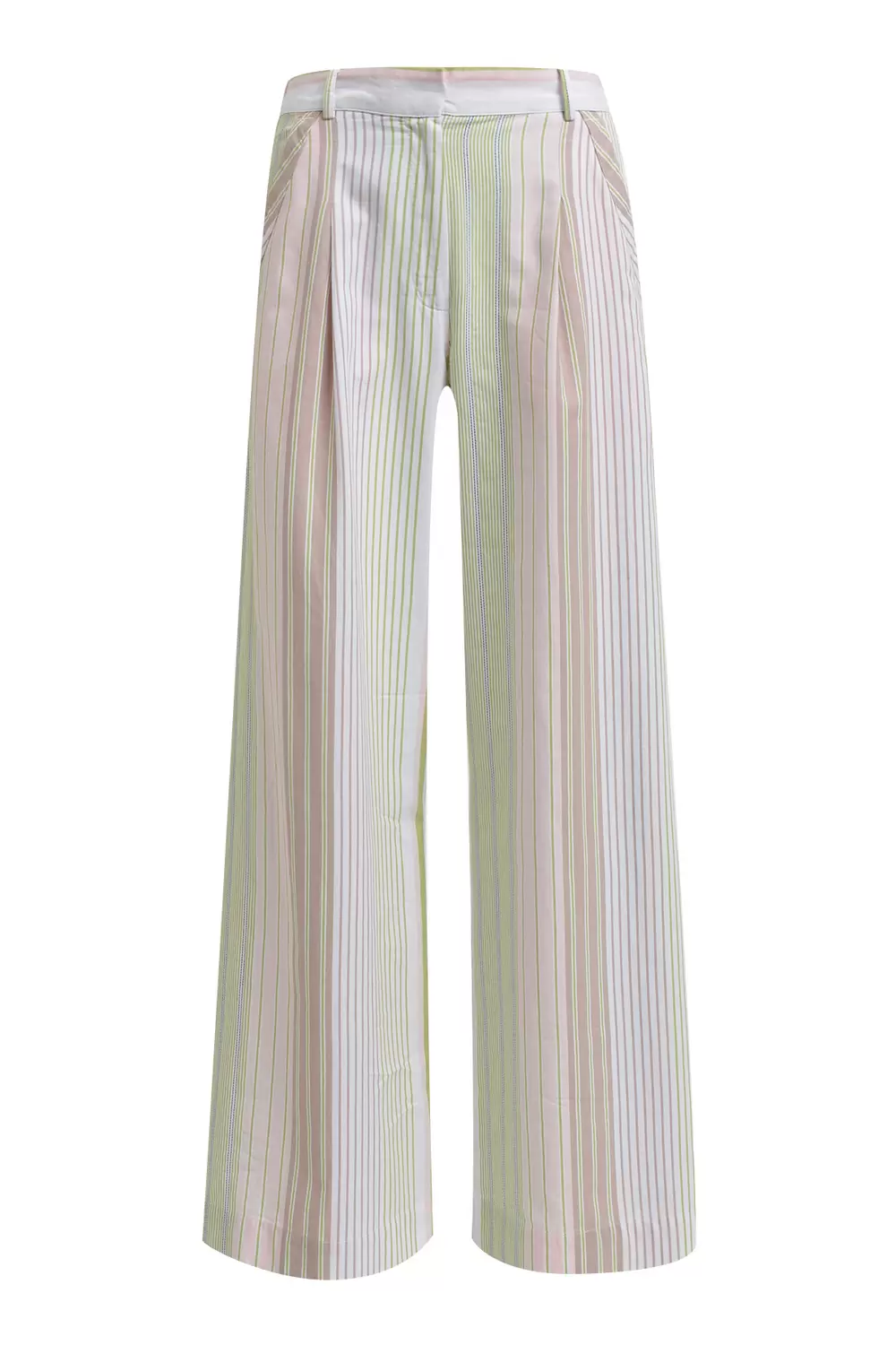 MULTICOLORED STRIPED PANTS female