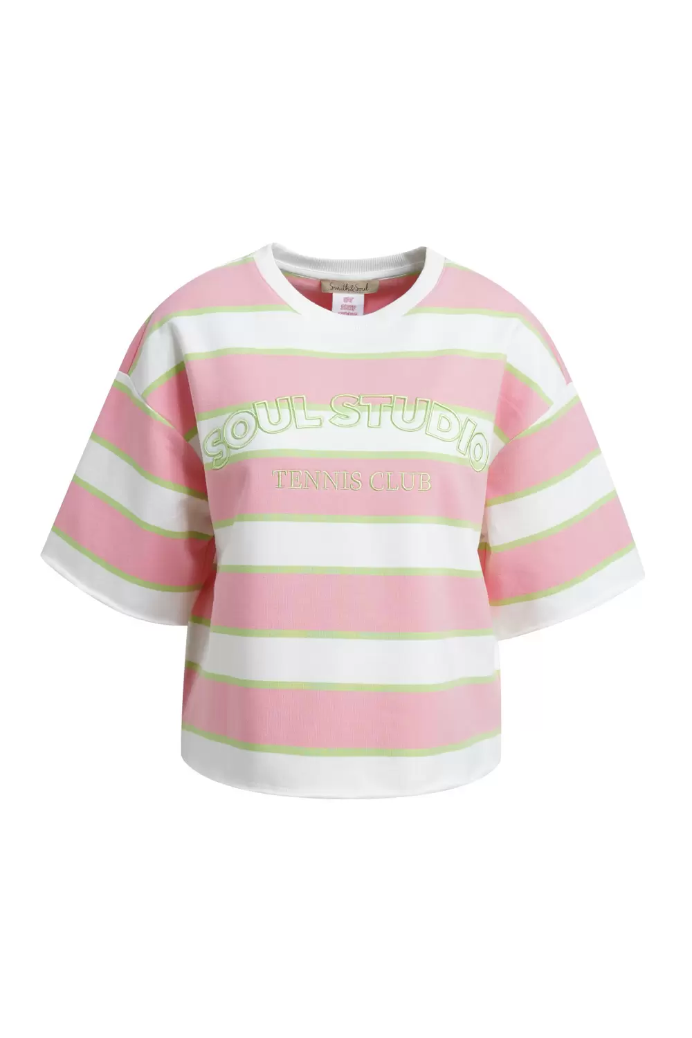 BOXY CROPPED COLLEGE SWEATSHIRT SHO female