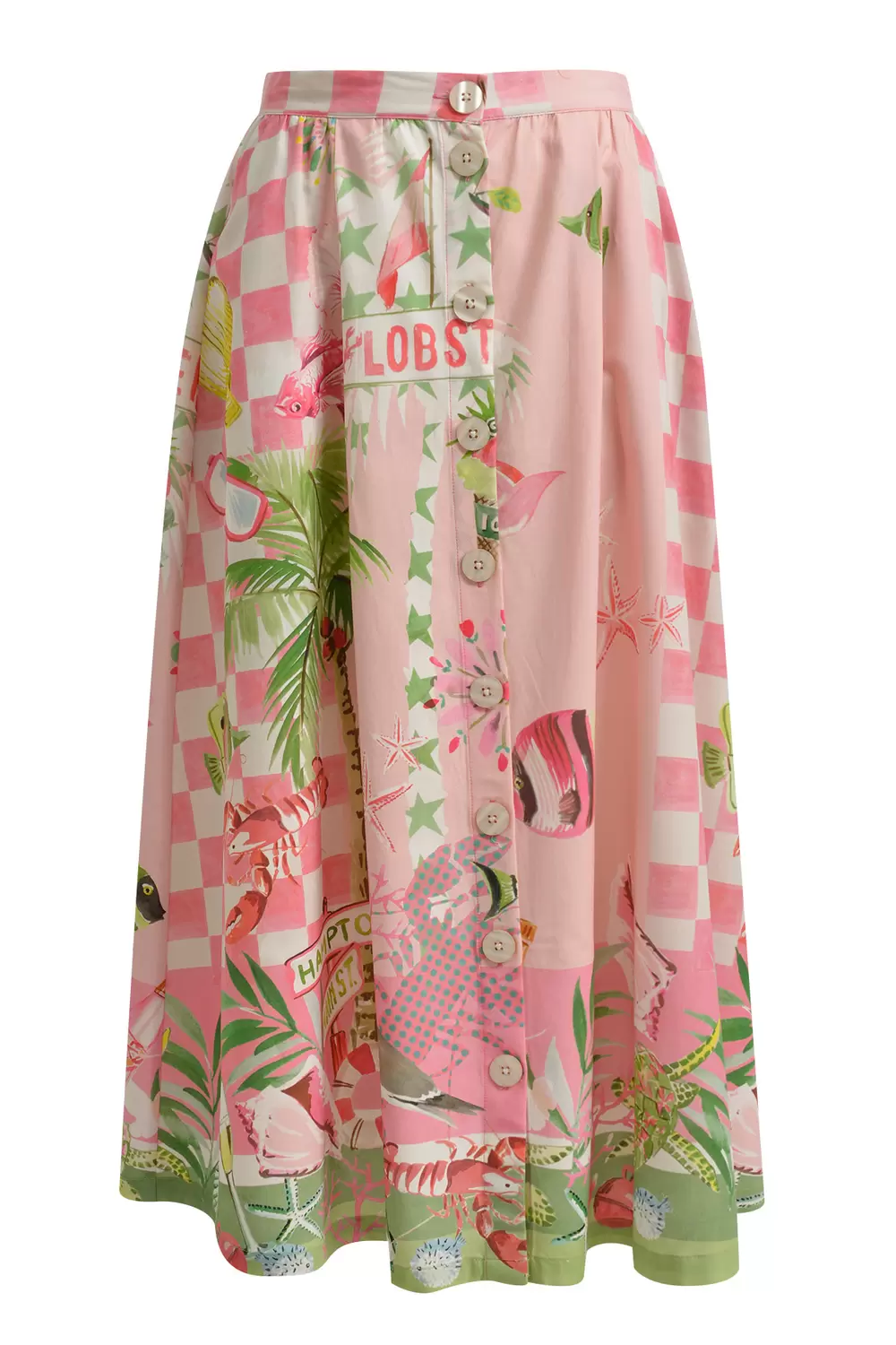 XL SKIRT WITH BUTTON female
