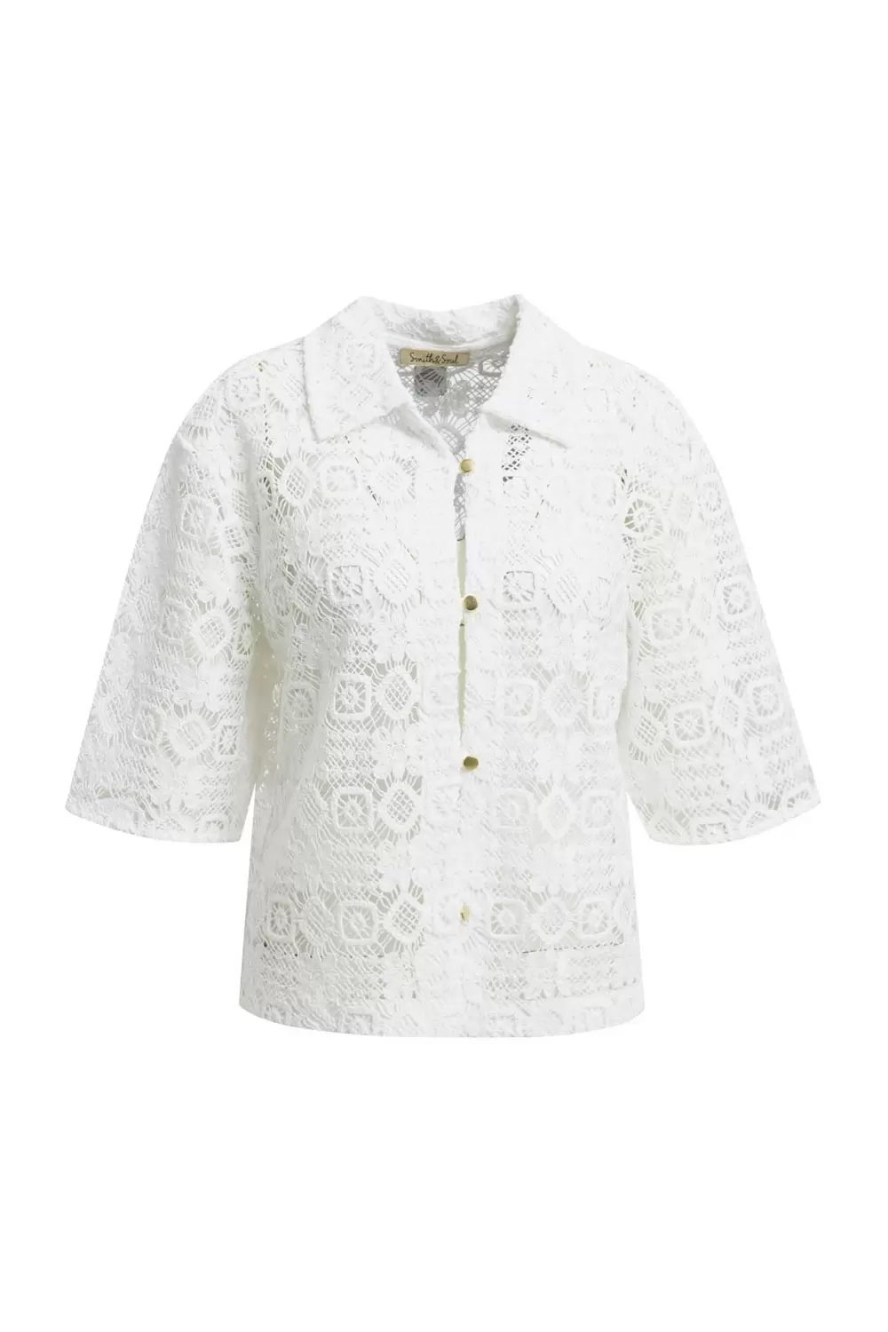 CROCHET SHORT SLEEVE JACKET