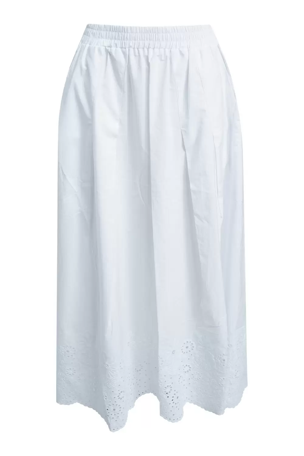SKIRT WITH BORDERIE ANGLAISE