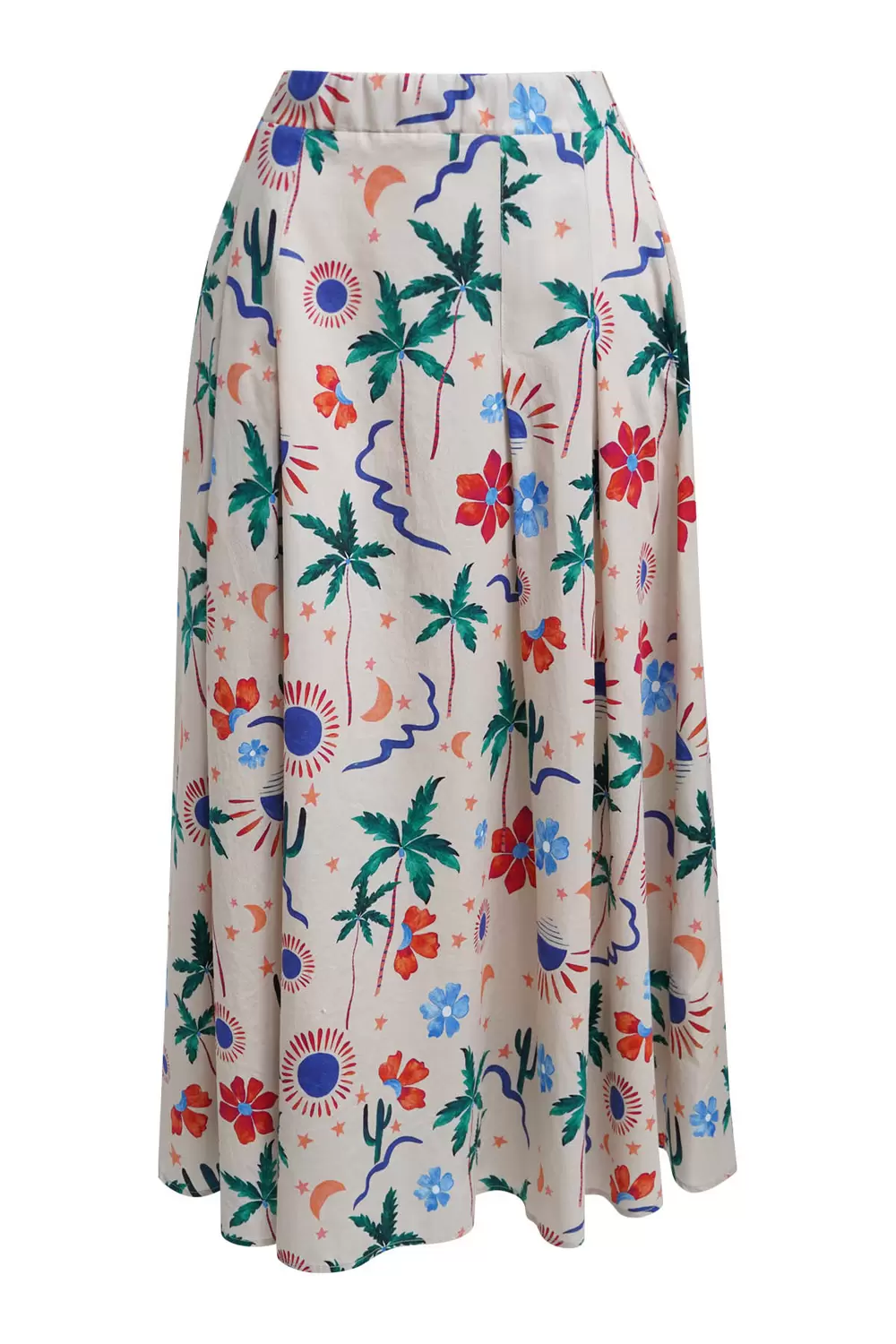 PRINTED COTTON SKIRT female