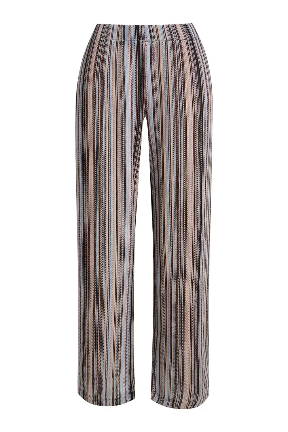 MULTICOLORED STRIPED PANTS