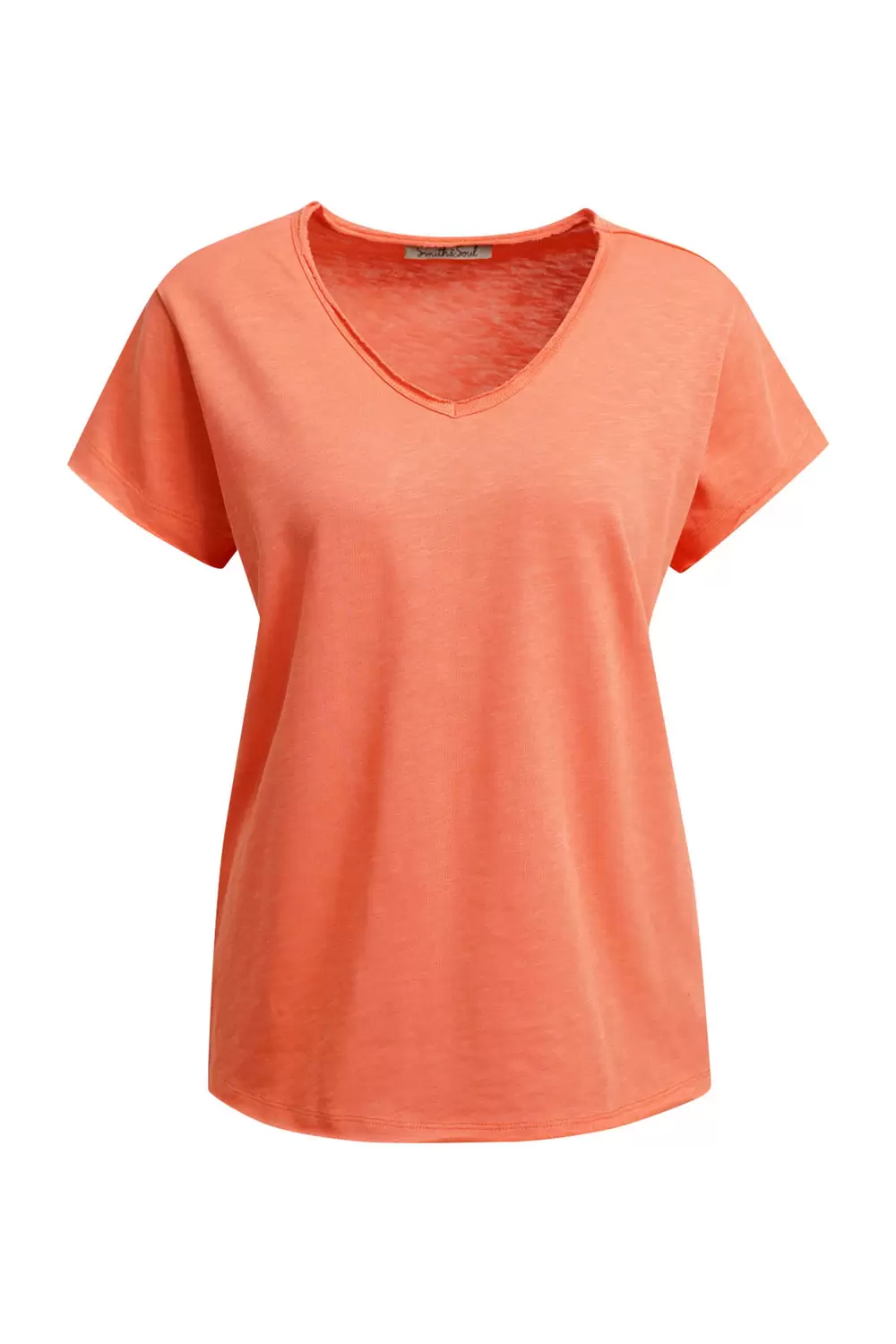 REGULAR SHORT SLEEVE SWEAT V-NECK