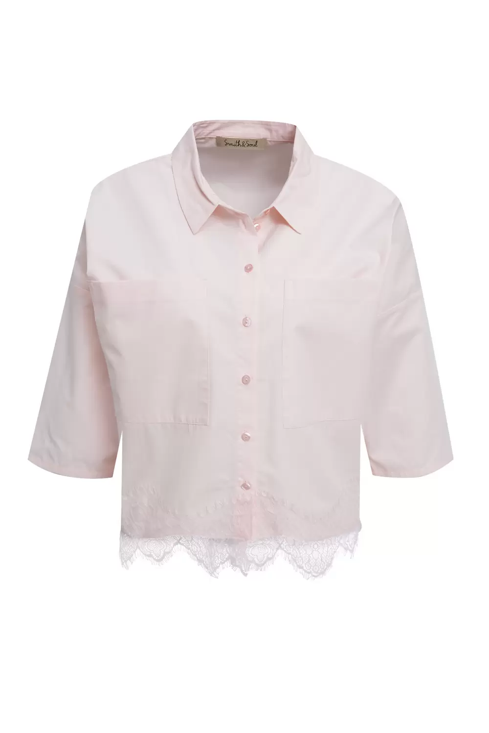 Cropped Lace Blouse