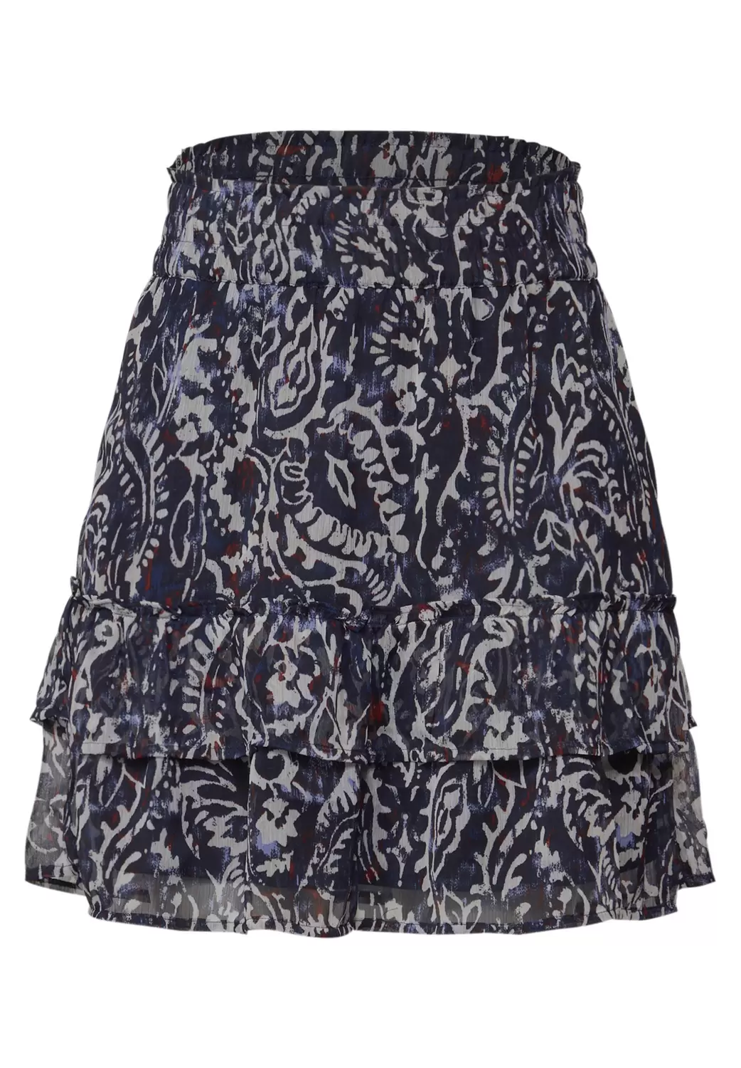chiffon volant Skirt_print