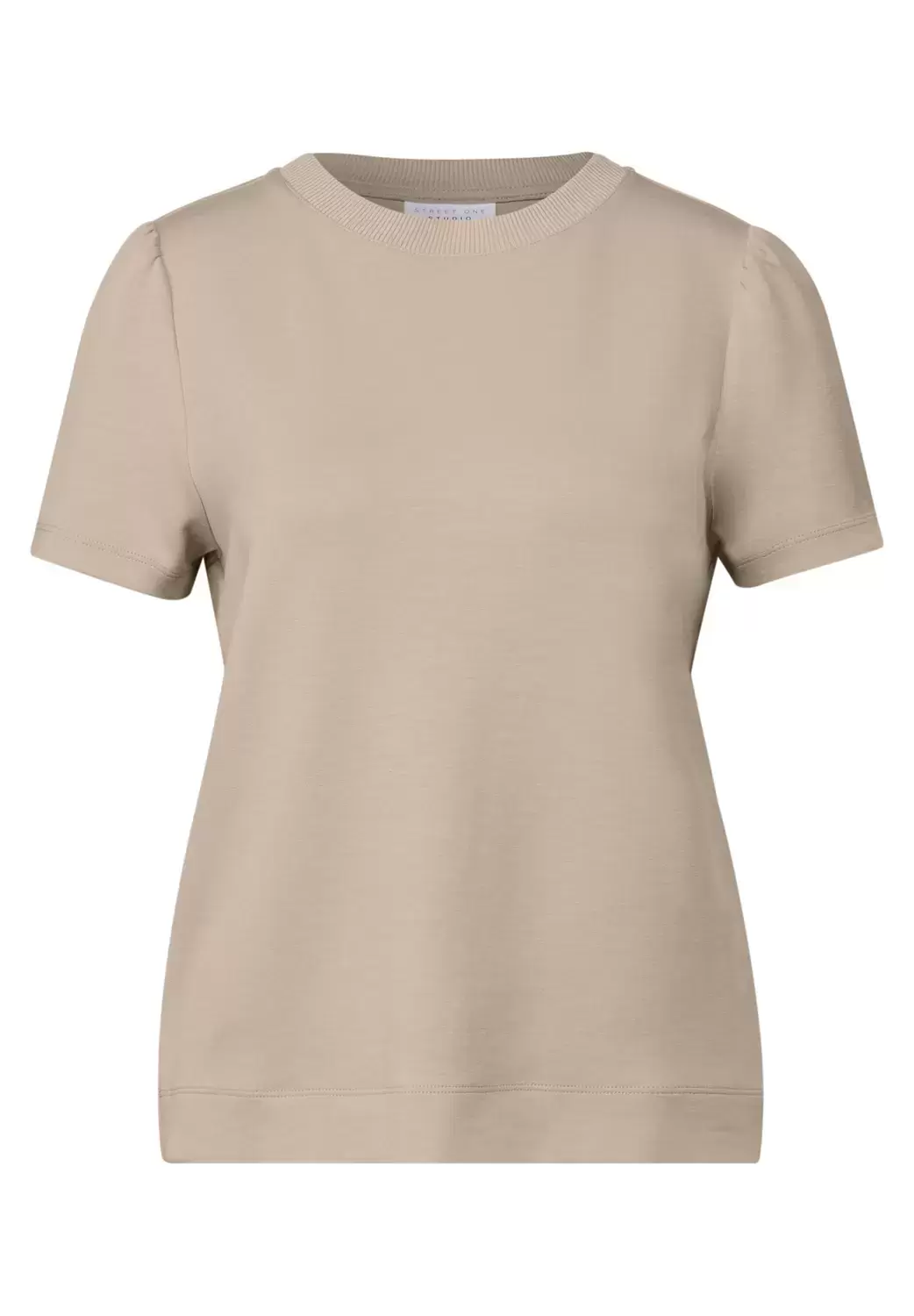 LTD QR_Studio_shirt w.puff sle - 16791/sandshell b
