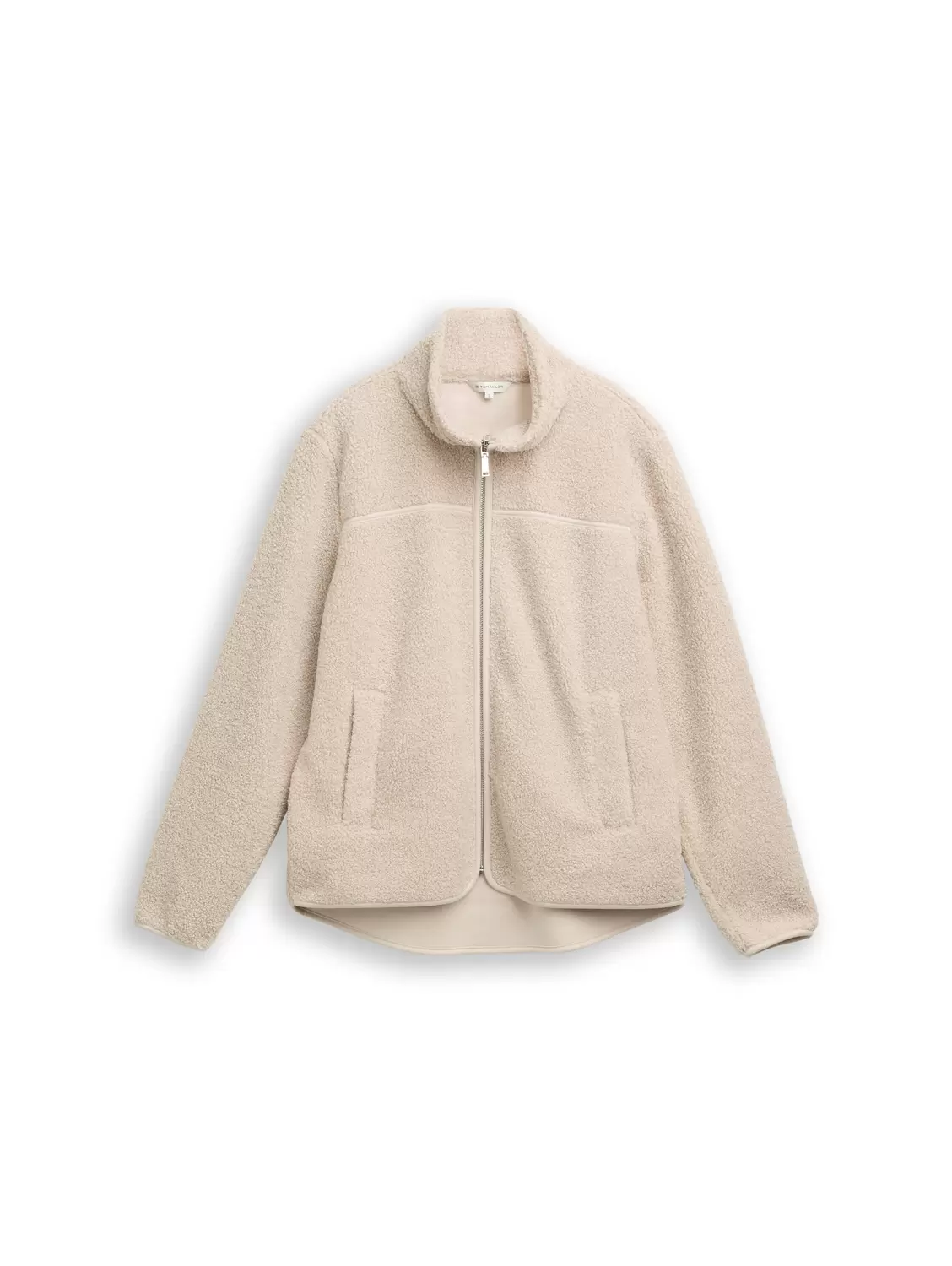 Sweatjacket teddy stand up col