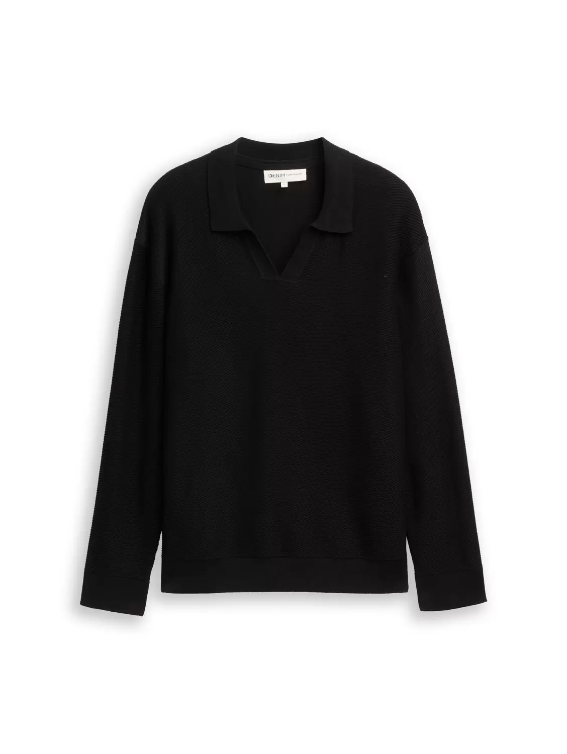 relaxe structured knit polo