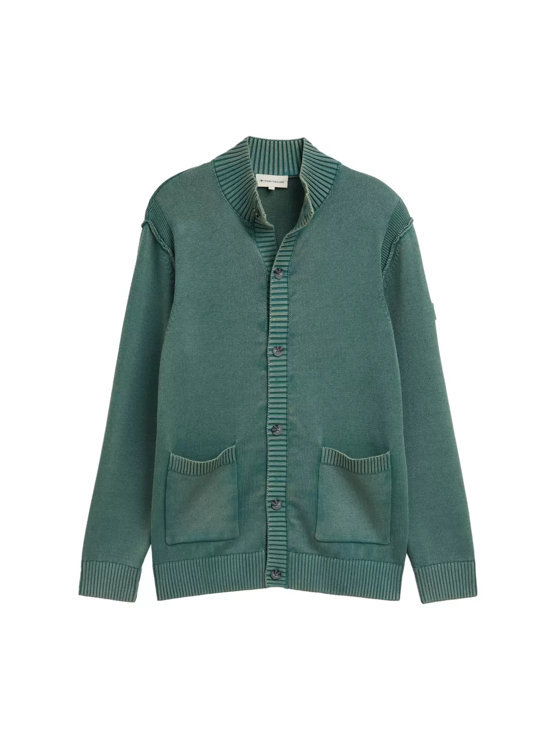 washed knit jacket